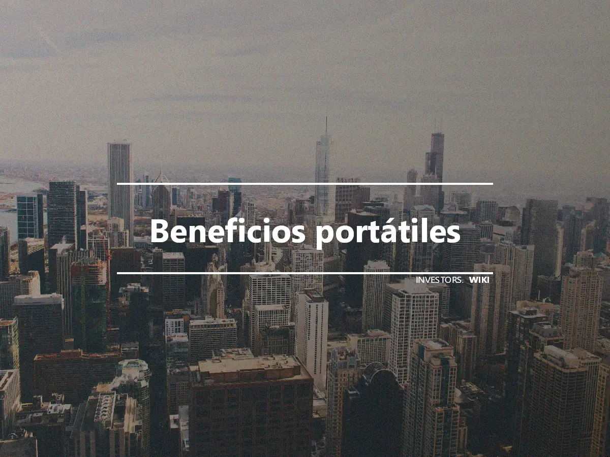 Beneficios portátiles