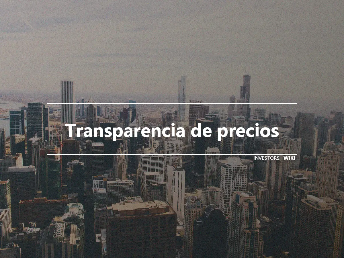 Transparencia de precios