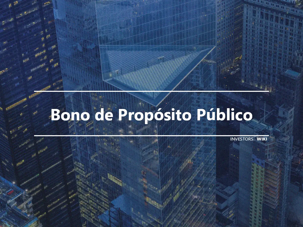 Bono de Propósito Público