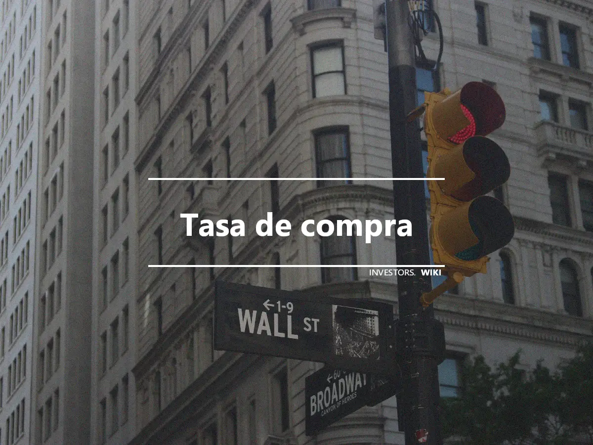 Tasa de compra