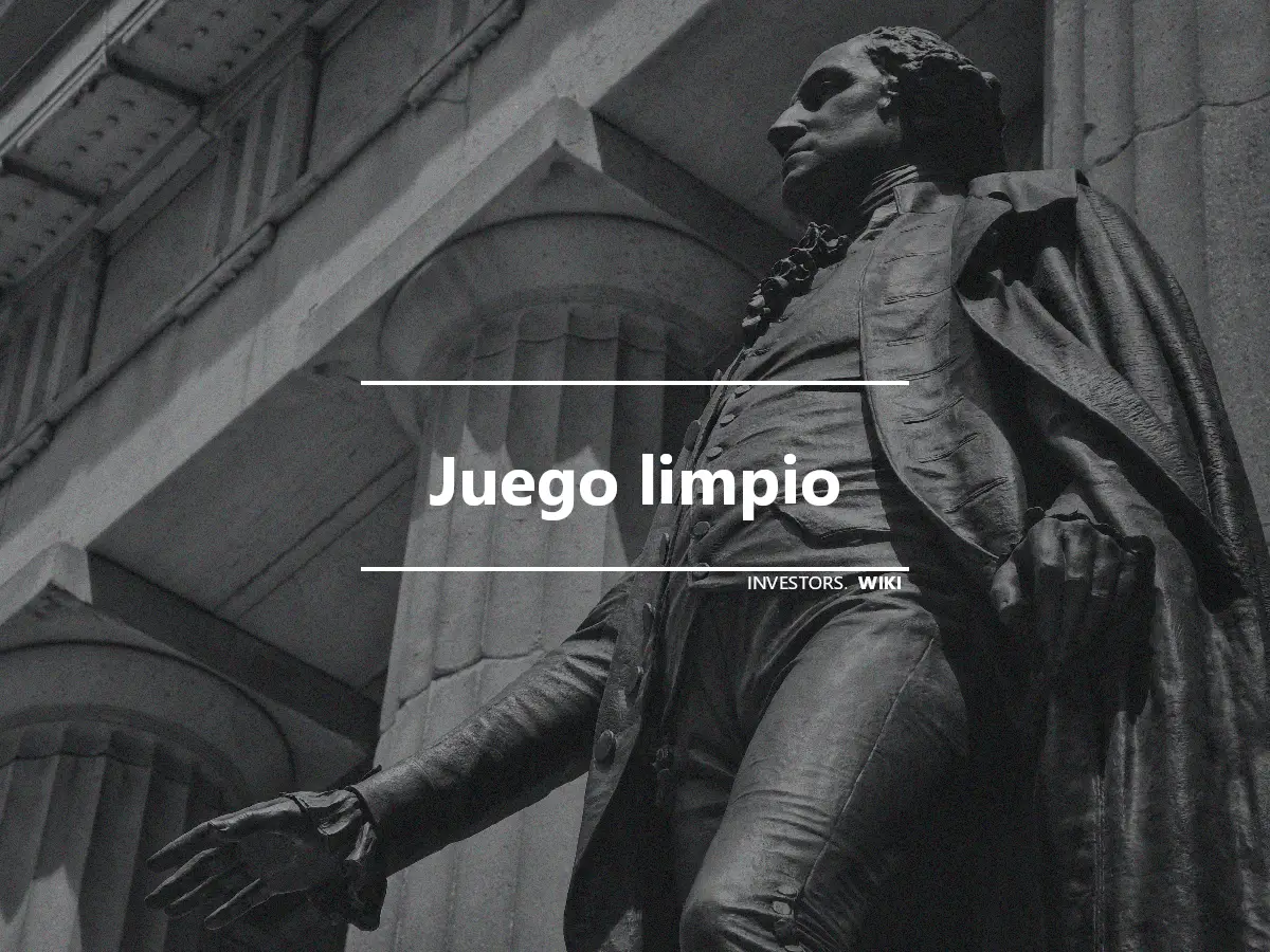 Juego limpio