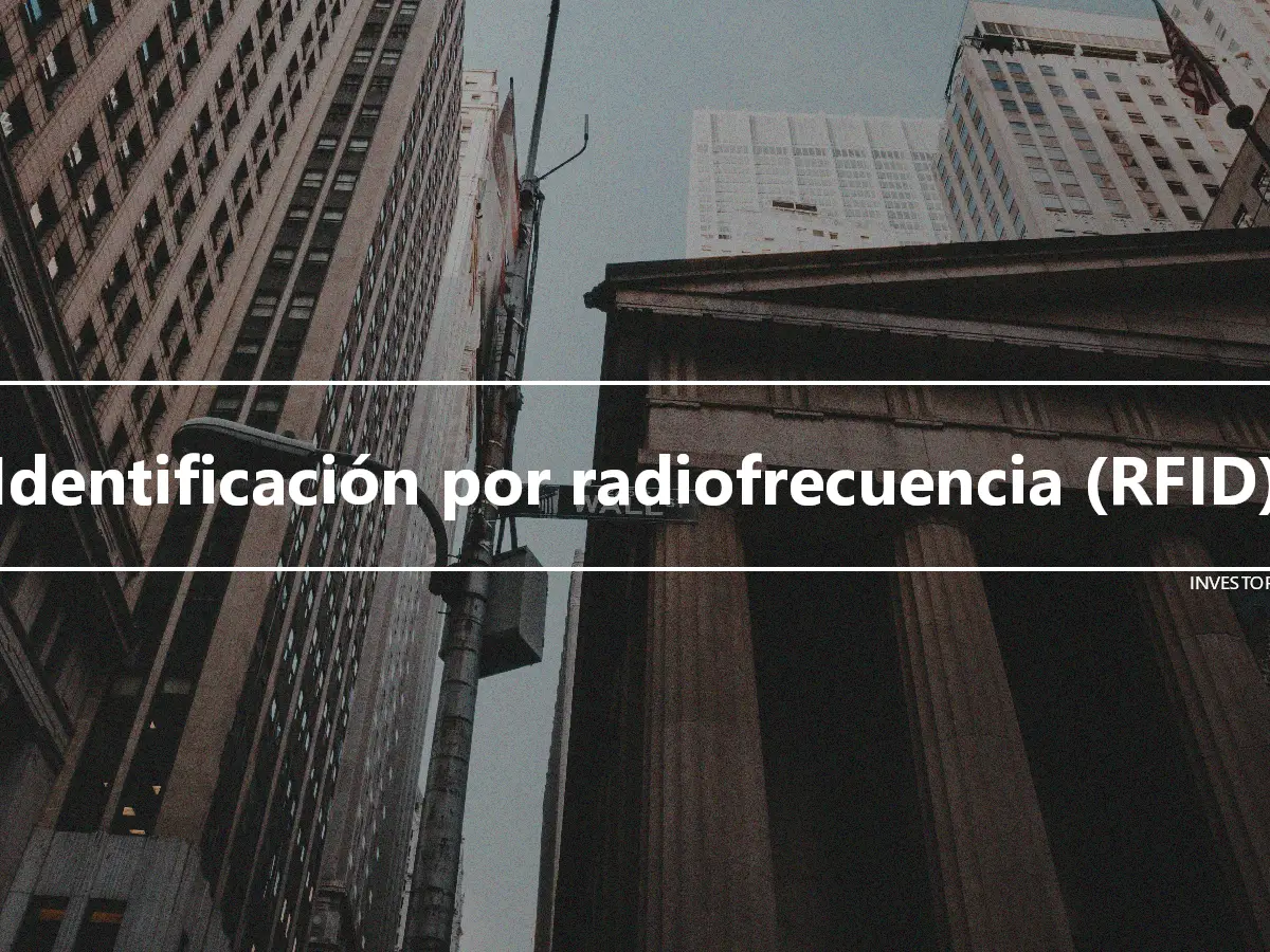 Identificación por radiofrecuencia (RFID)