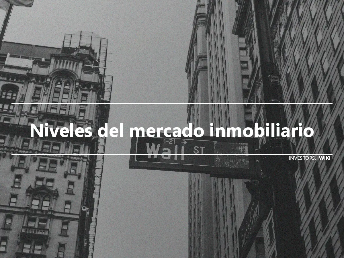 Niveles del mercado inmobiliario