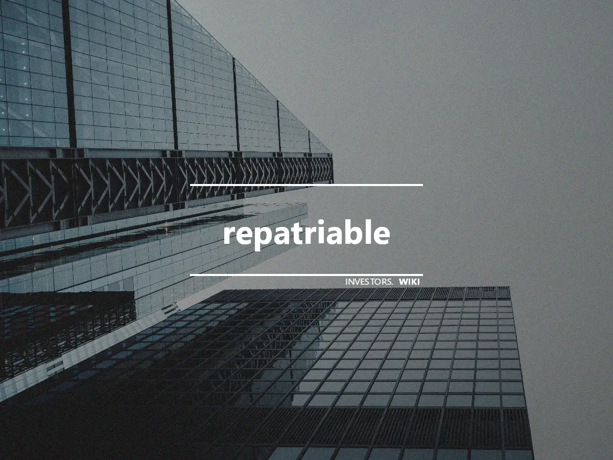 repatriable