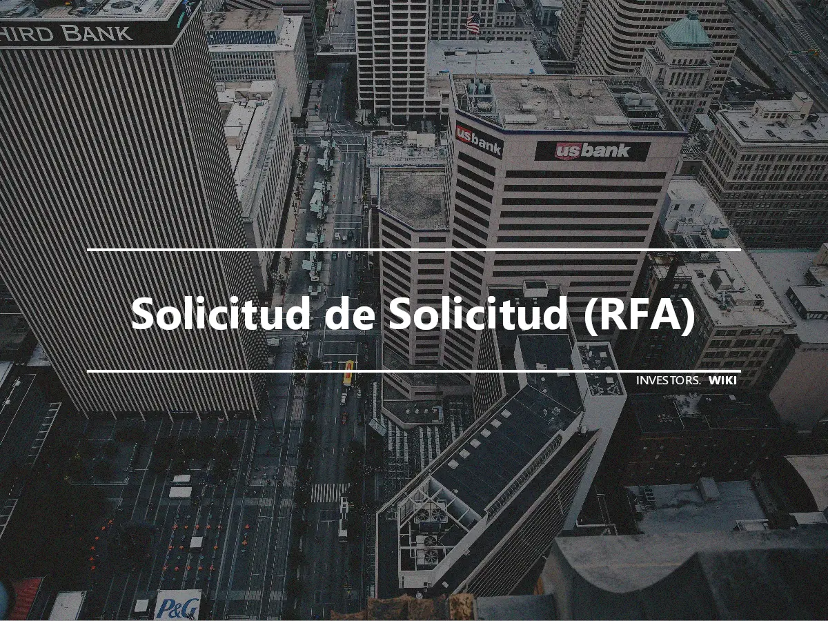 Solicitud de Solicitud (RFA)