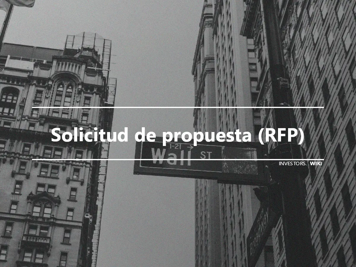 Solicitud de propuesta (RFP)