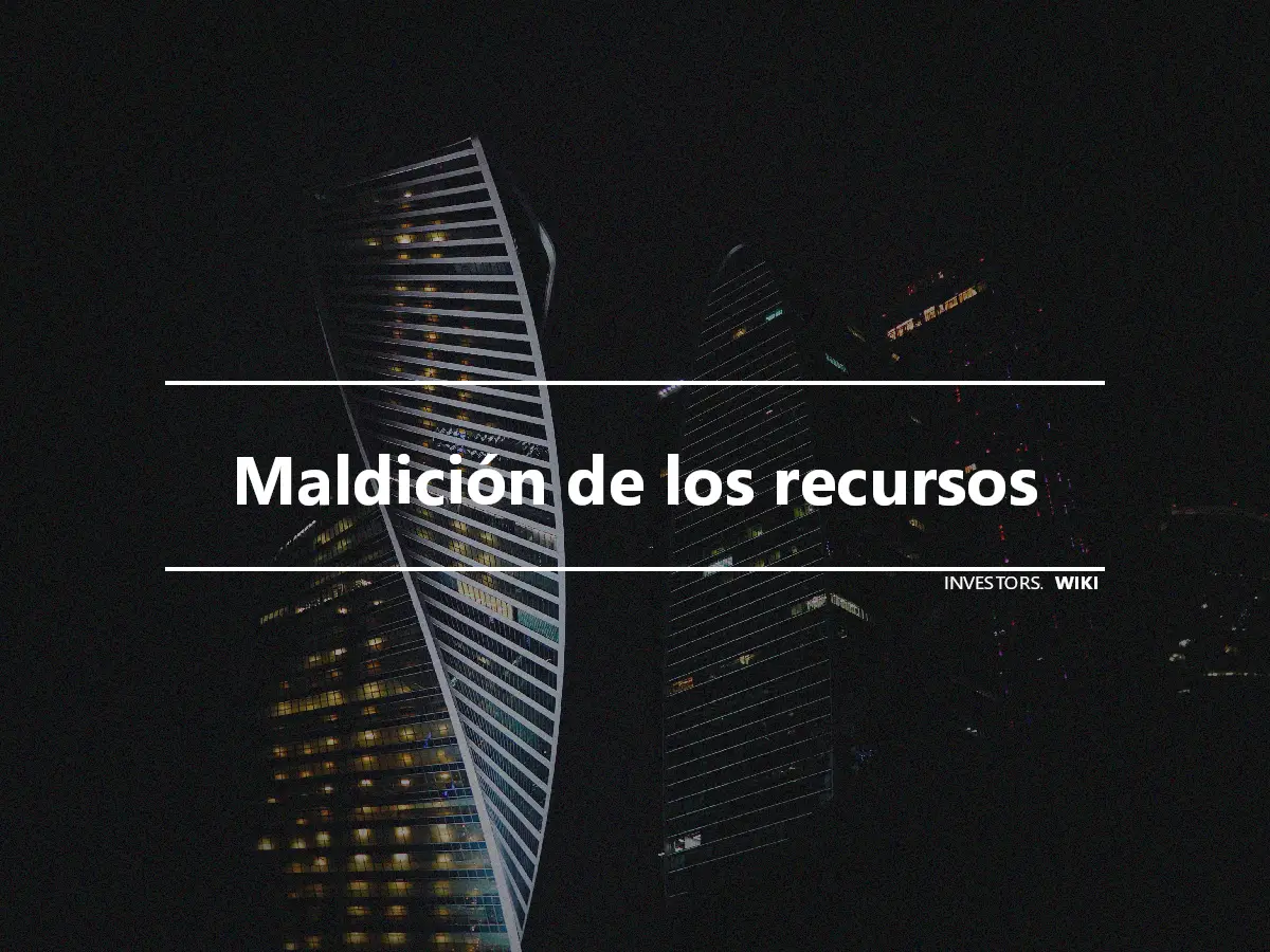 Maldición de los recursos