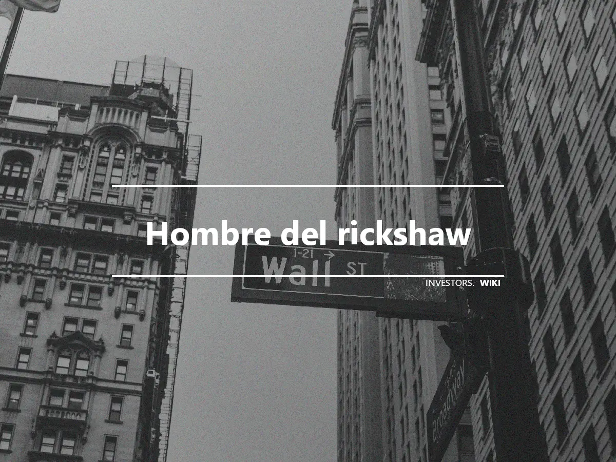 Hombre del rickshaw