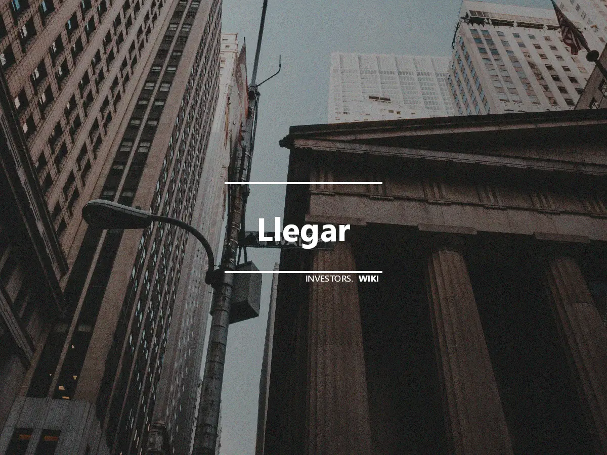 Llegar