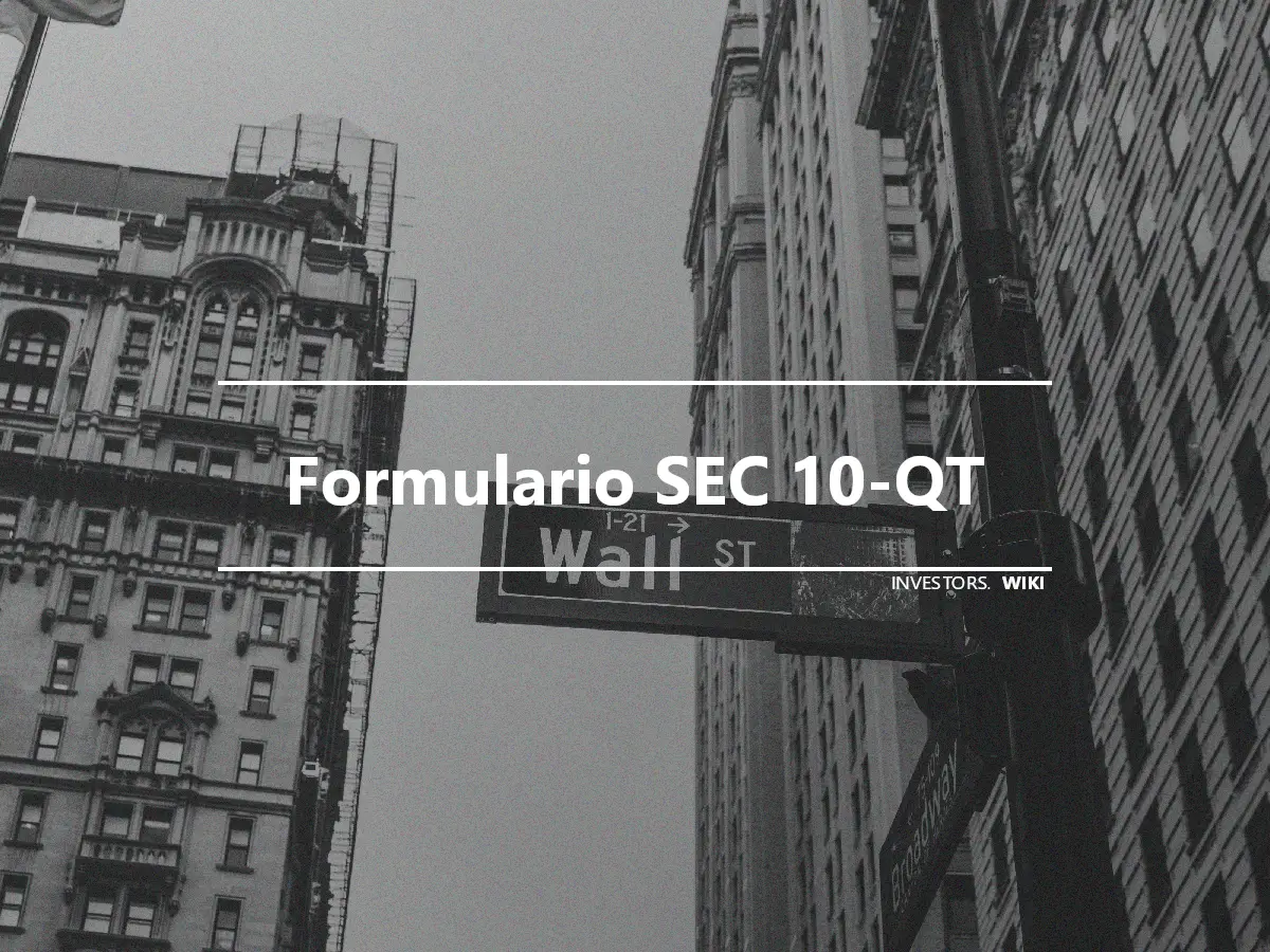 Formulario SEC 10-QT