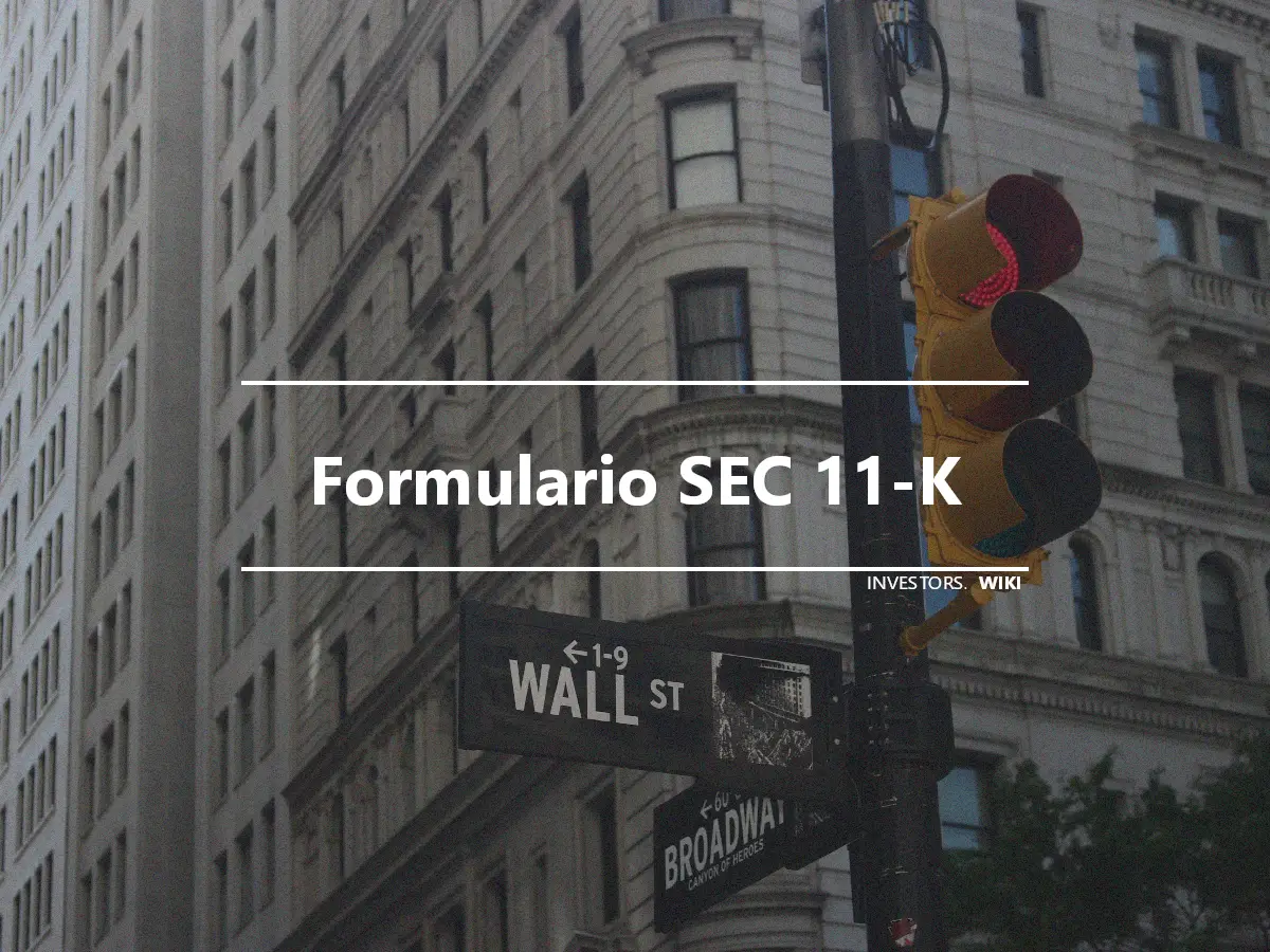Formulario SEC 11-K