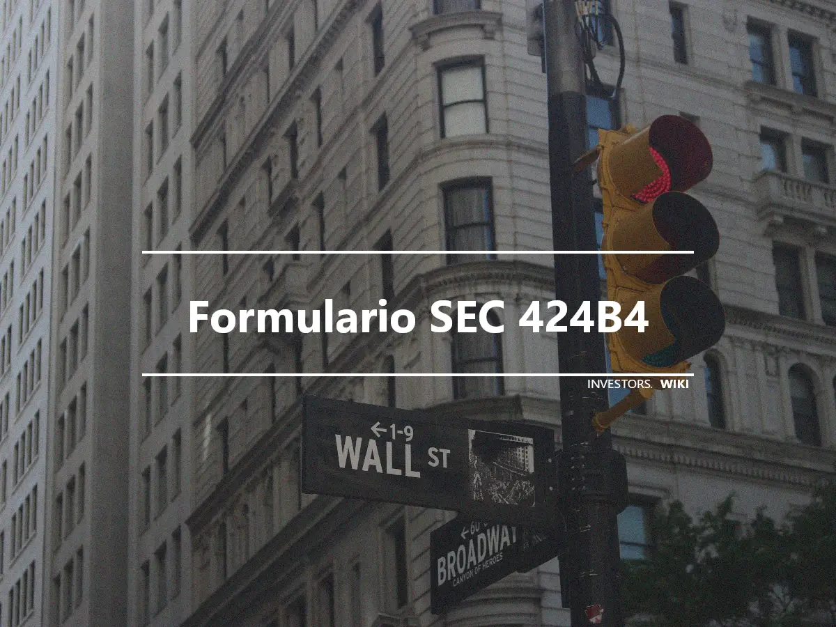 Formulario SEC 424B4