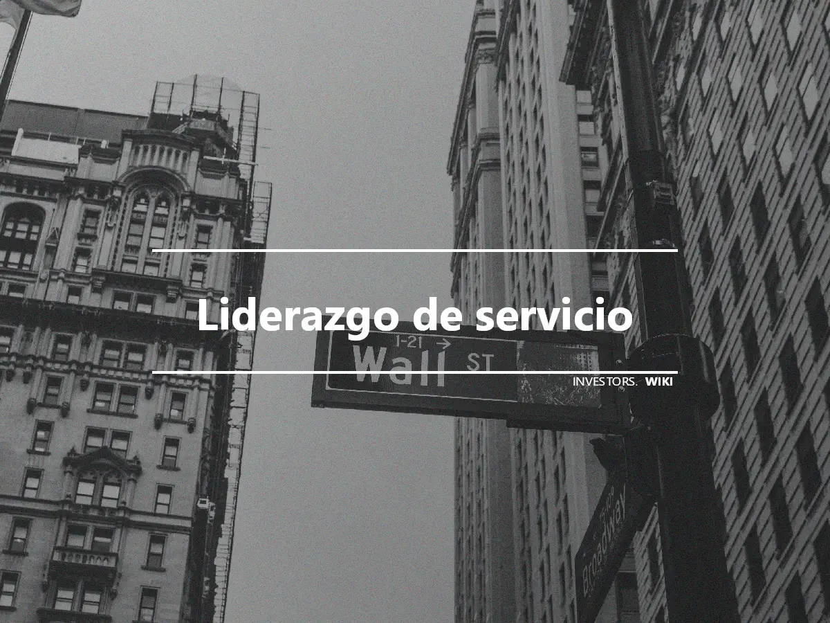 Liderazgo de servicio