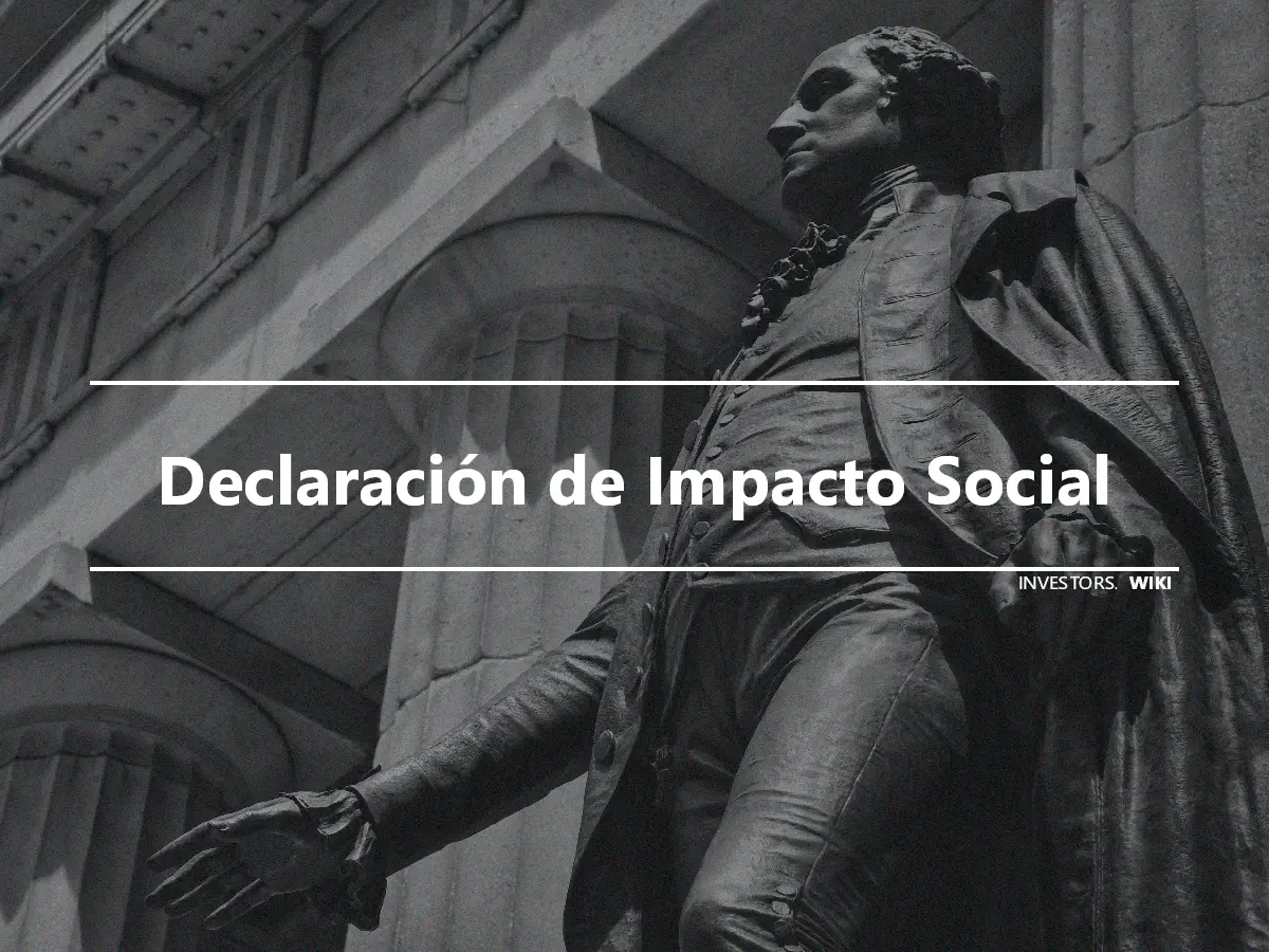 Declaración de Impacto Social