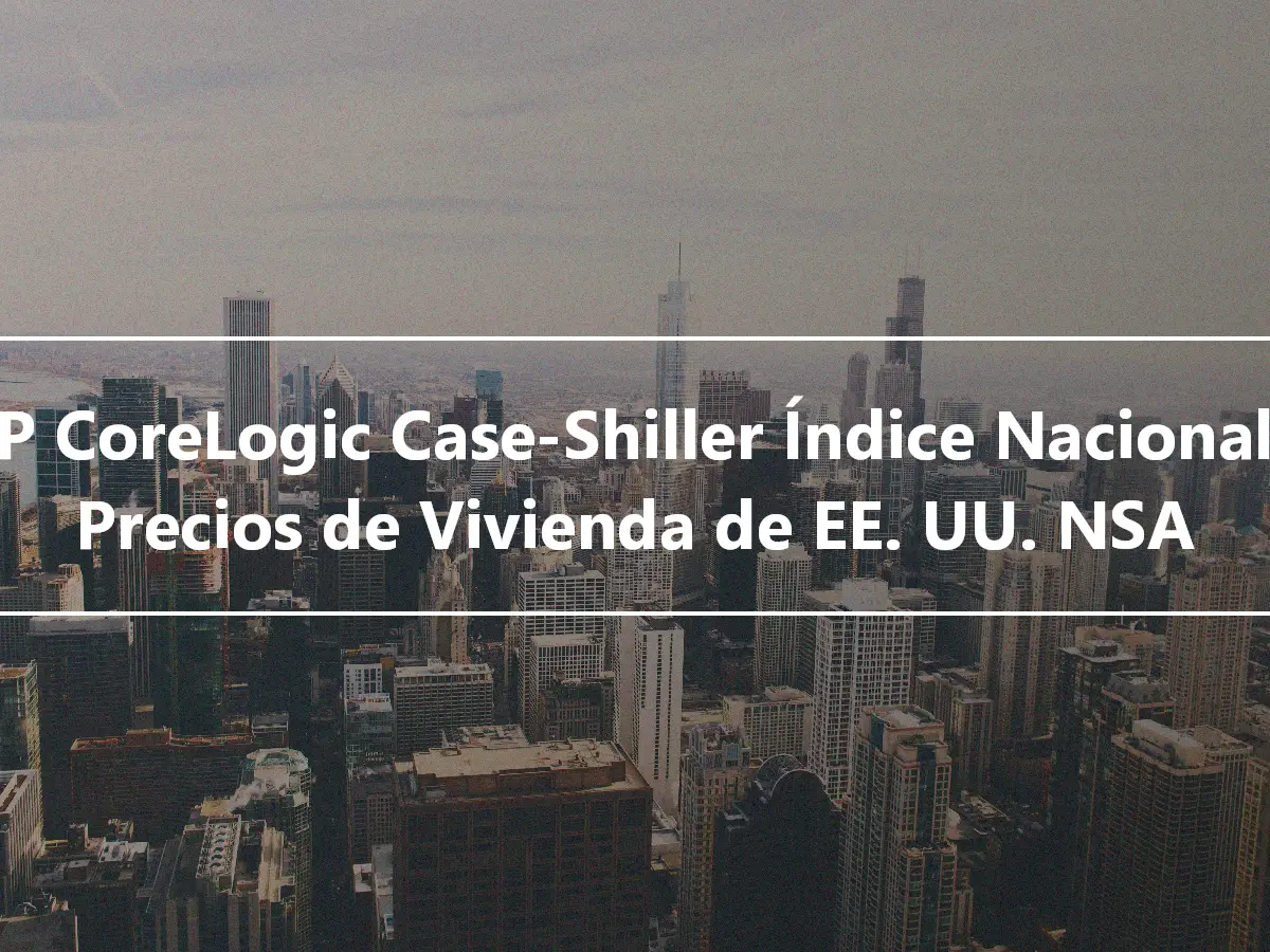 S&P CoreLogic Case-Shiller Índice Nacional de Precios de Vivienda de EE. UU. NSA