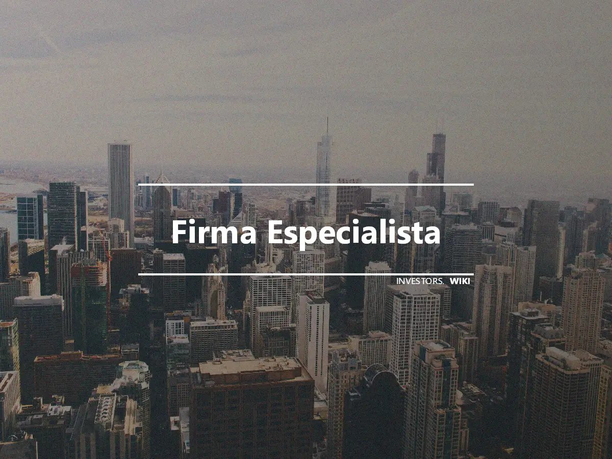 Firma Especialista