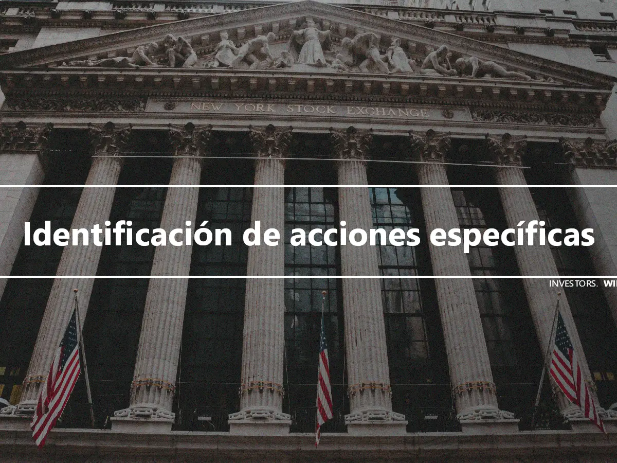 Identificación de acciones específicas