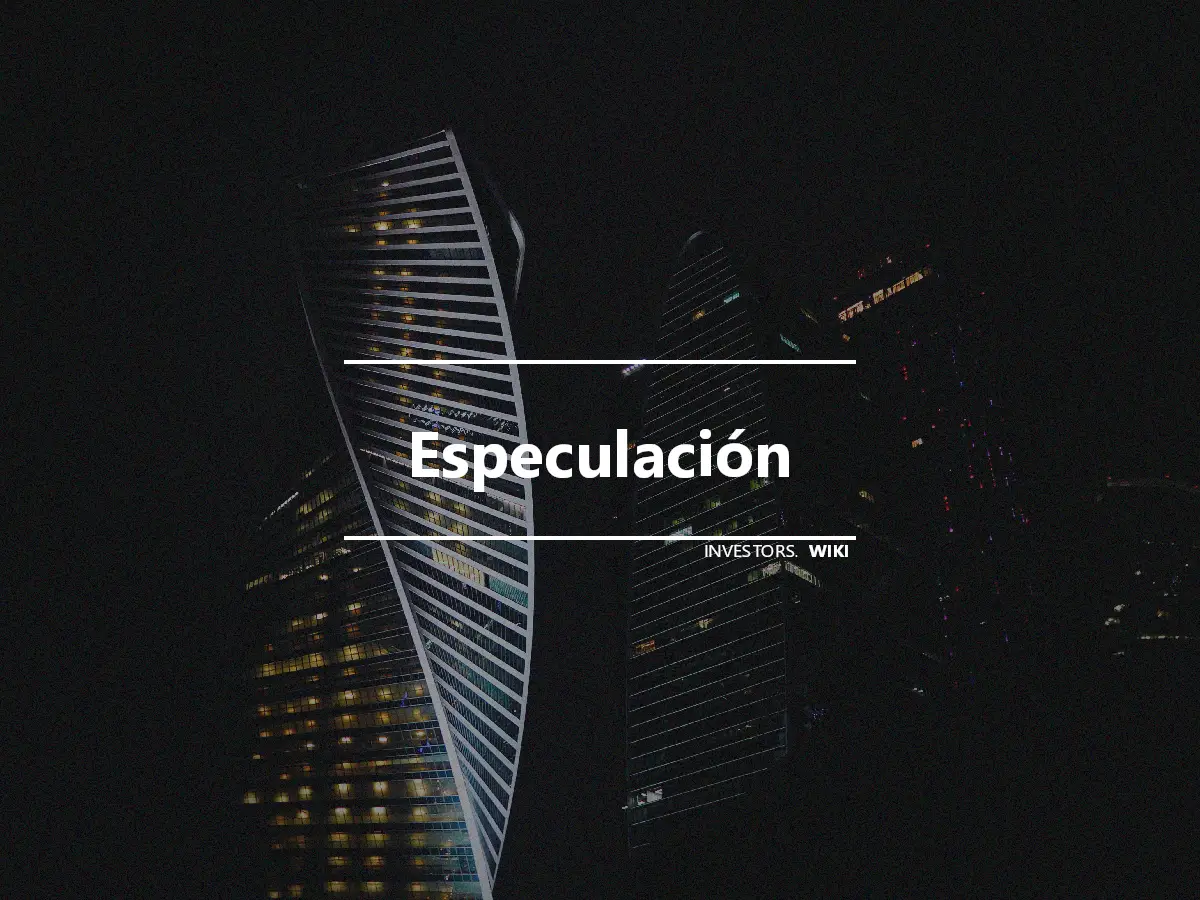 Especulación