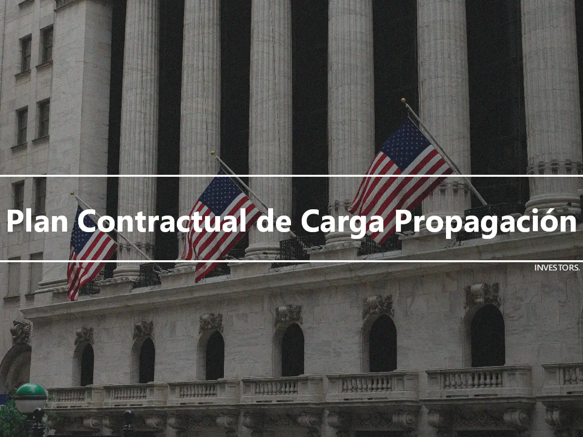 Plan Contractual de Carga Propagación