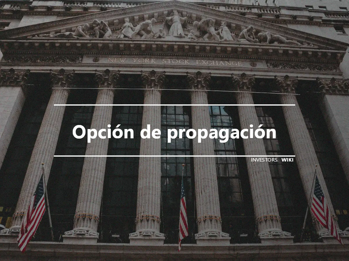 Opción de propagación