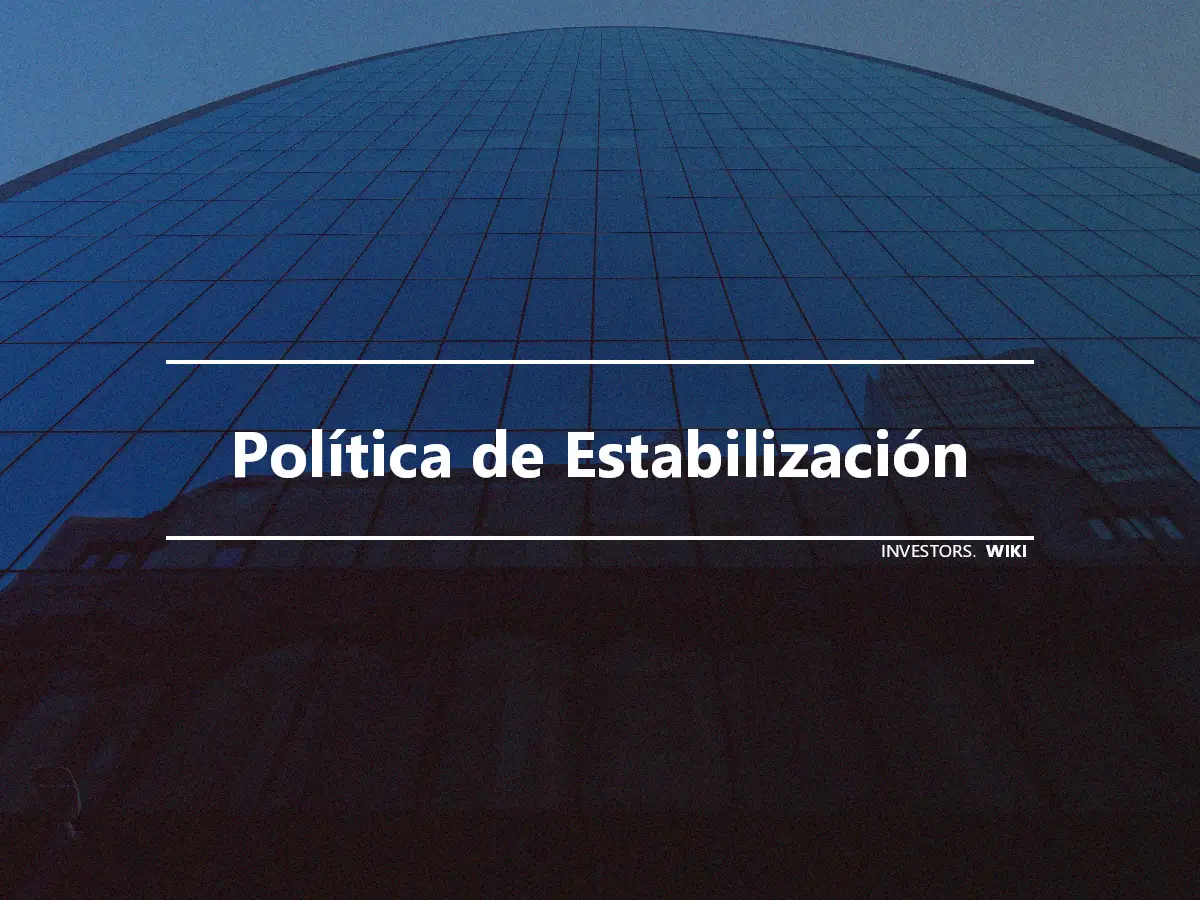 Política de Estabilización