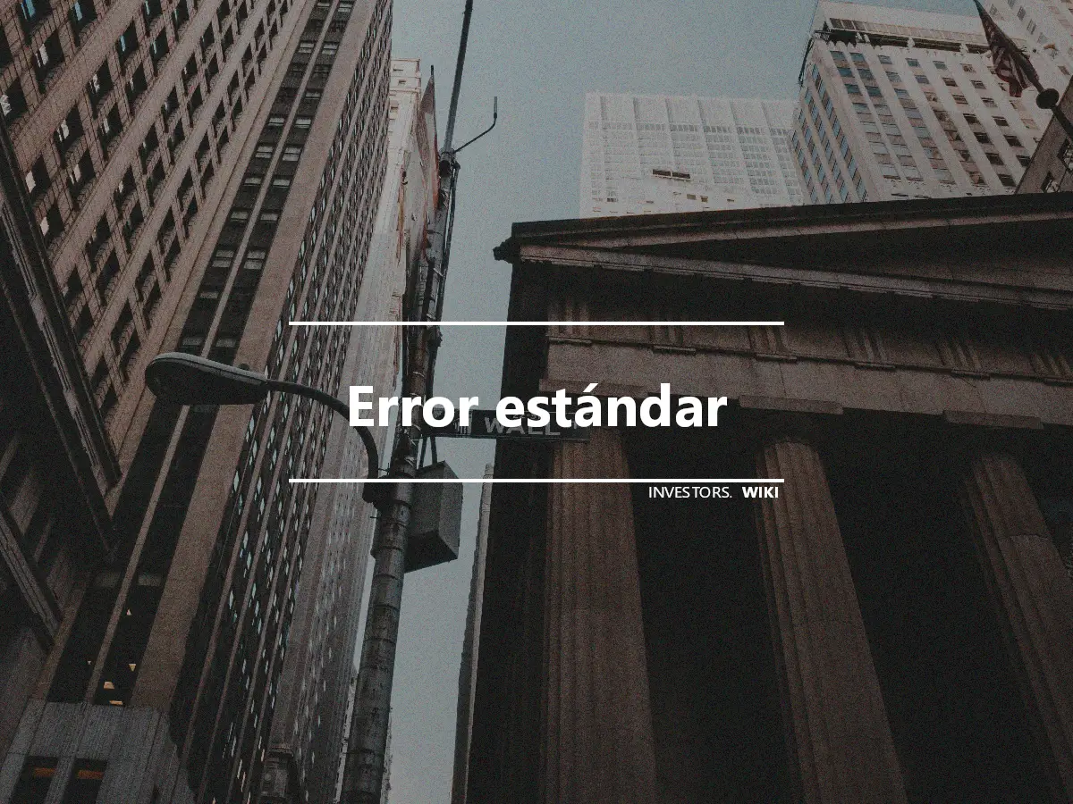 Error estándar