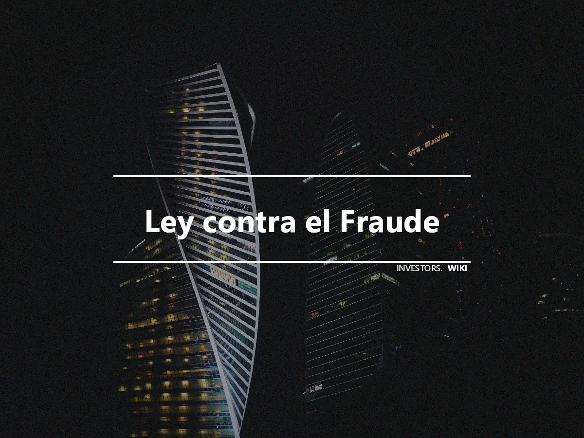 Ley contra el Fraude