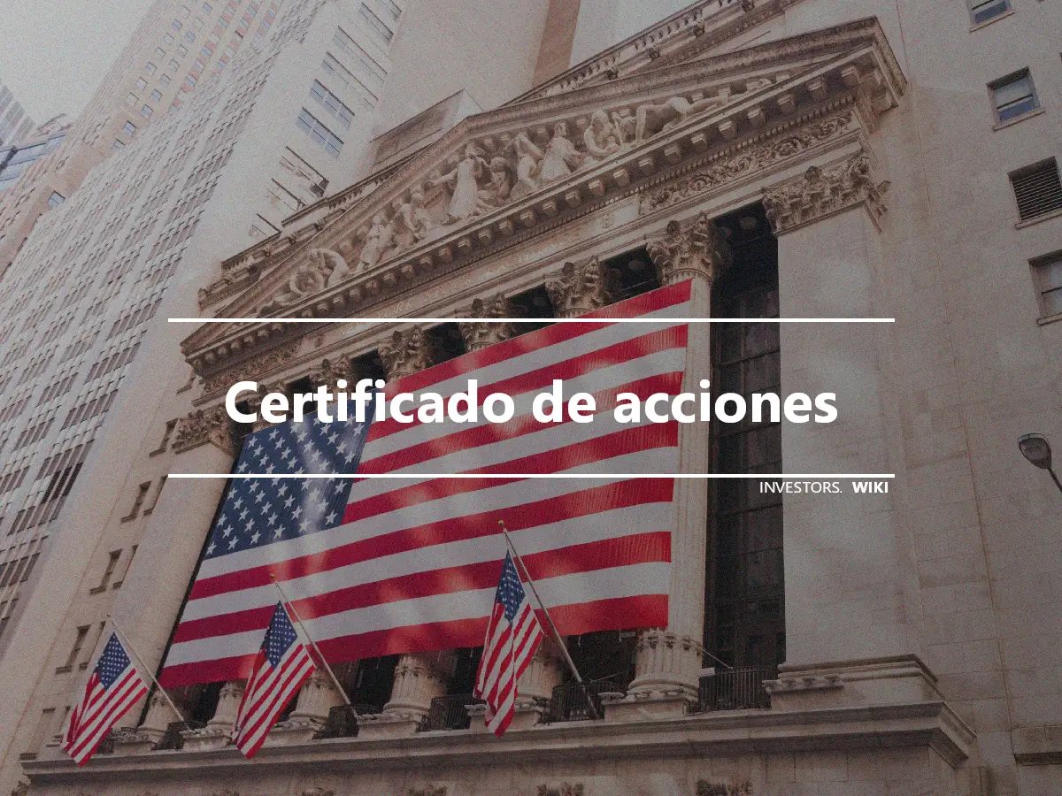 Certificado de acciones