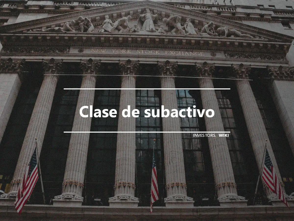 Clase de subactivo