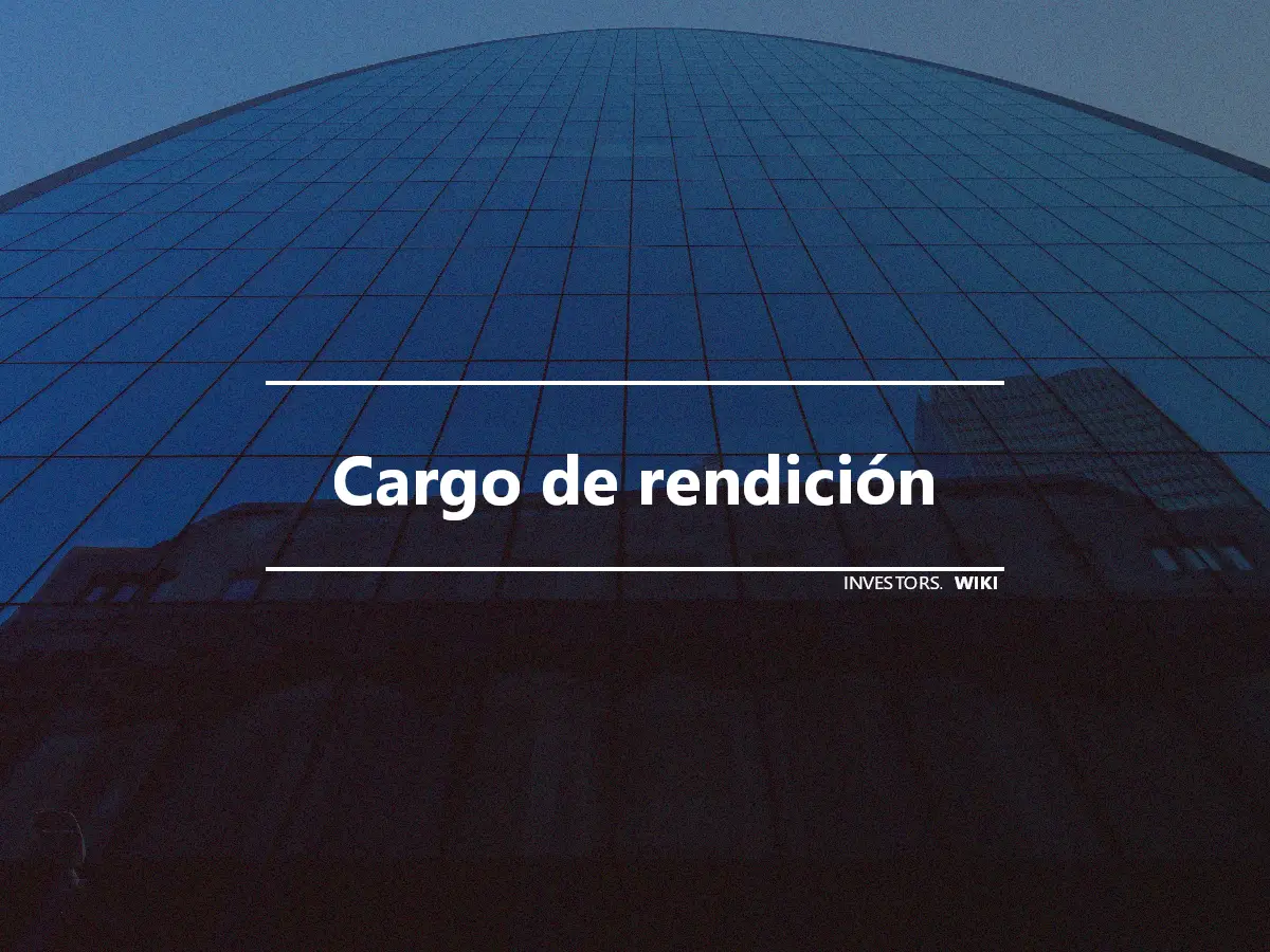 Cargo de rendición