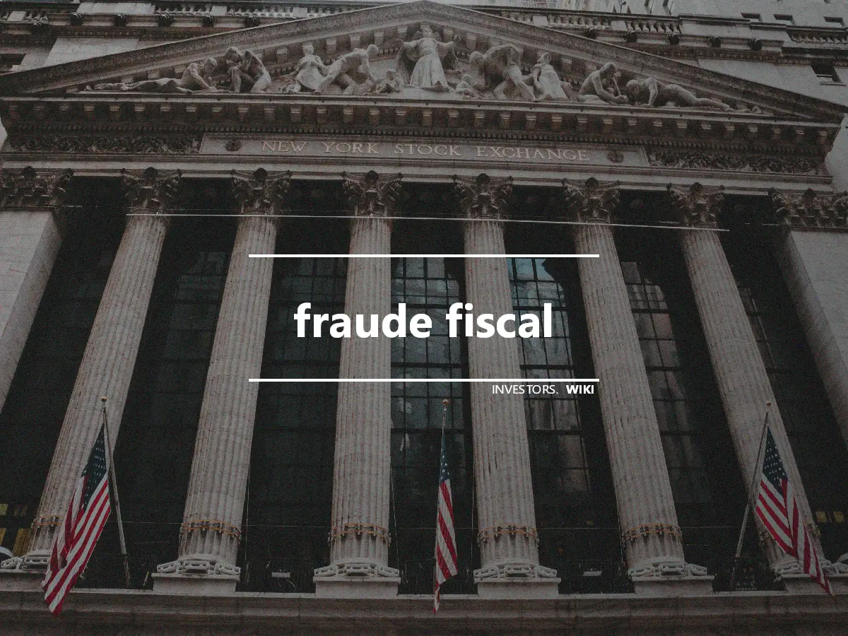 fraude fiscal