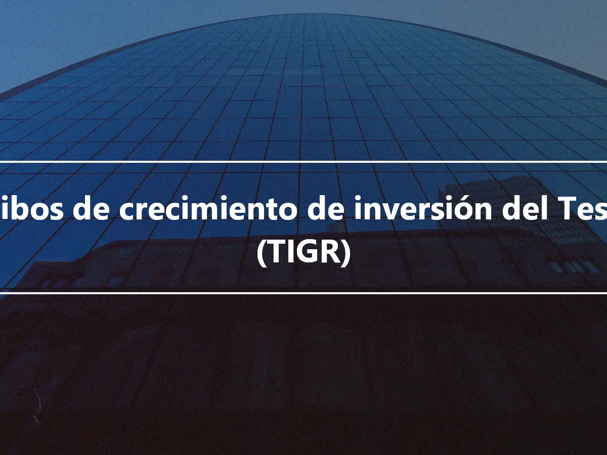 Recibos de crecimiento de inversión del Tesoro (TIGR)