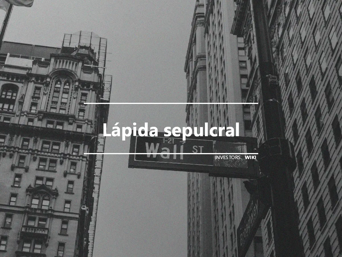 Lápida sepulcral