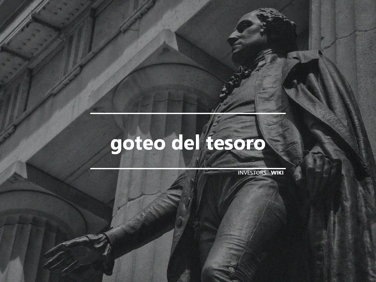 goteo del tesoro