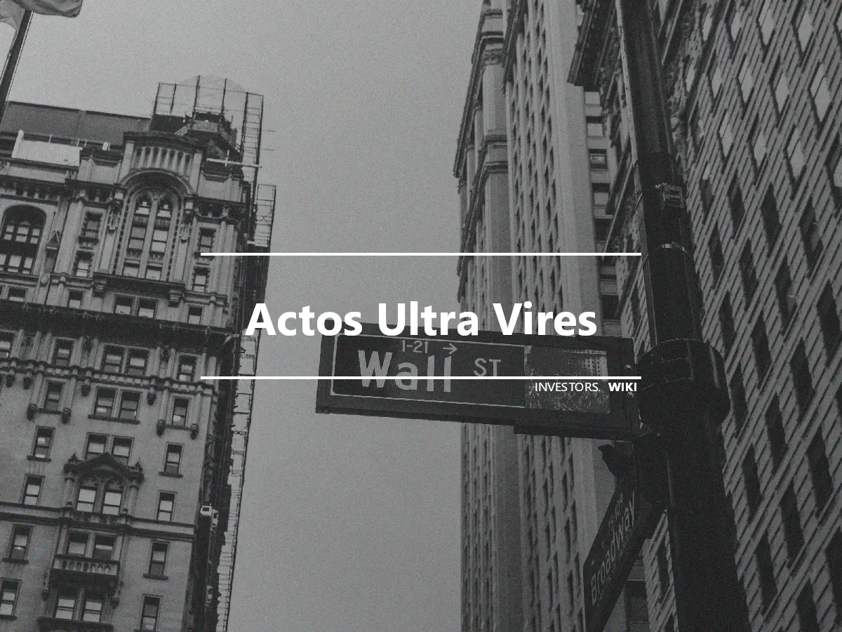 Actos Ultra Vires