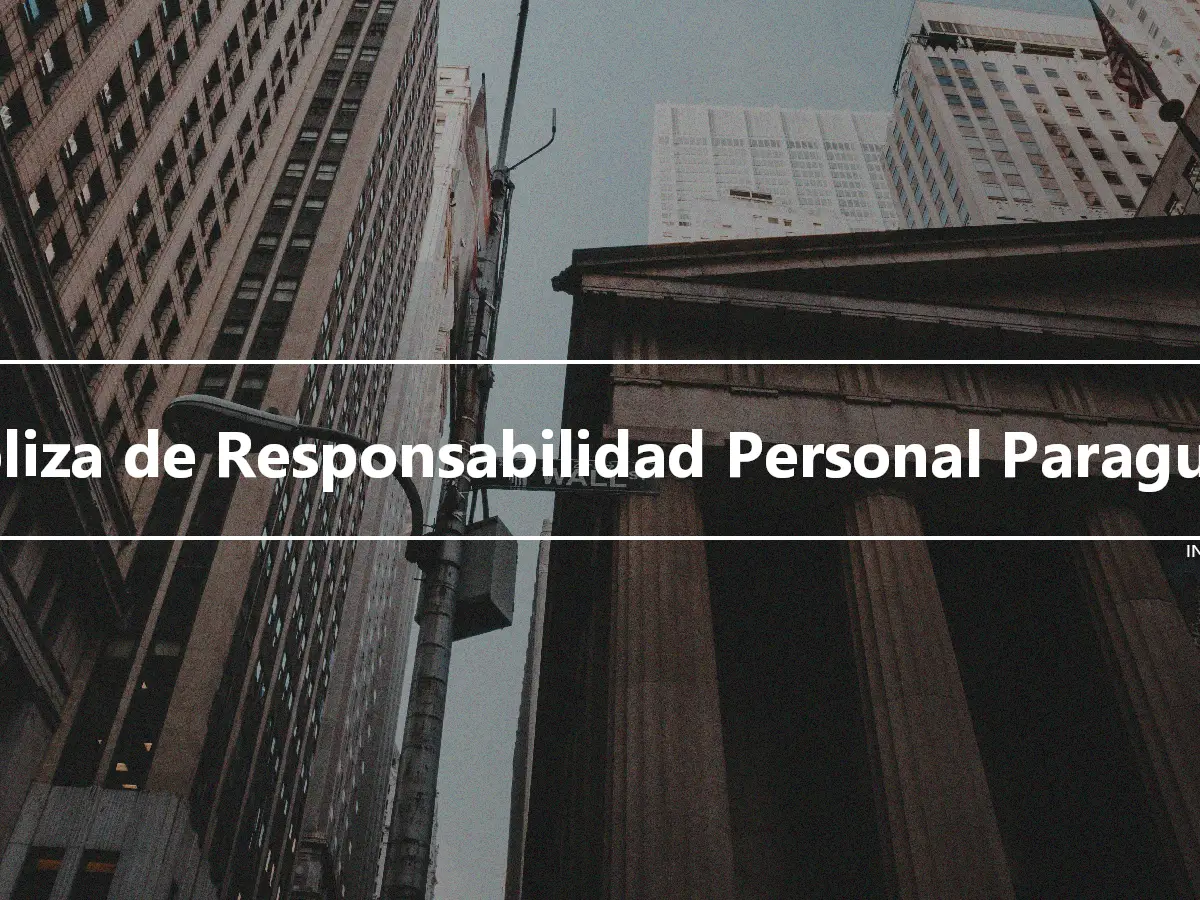 Póliza de Responsabilidad Personal Paraguas