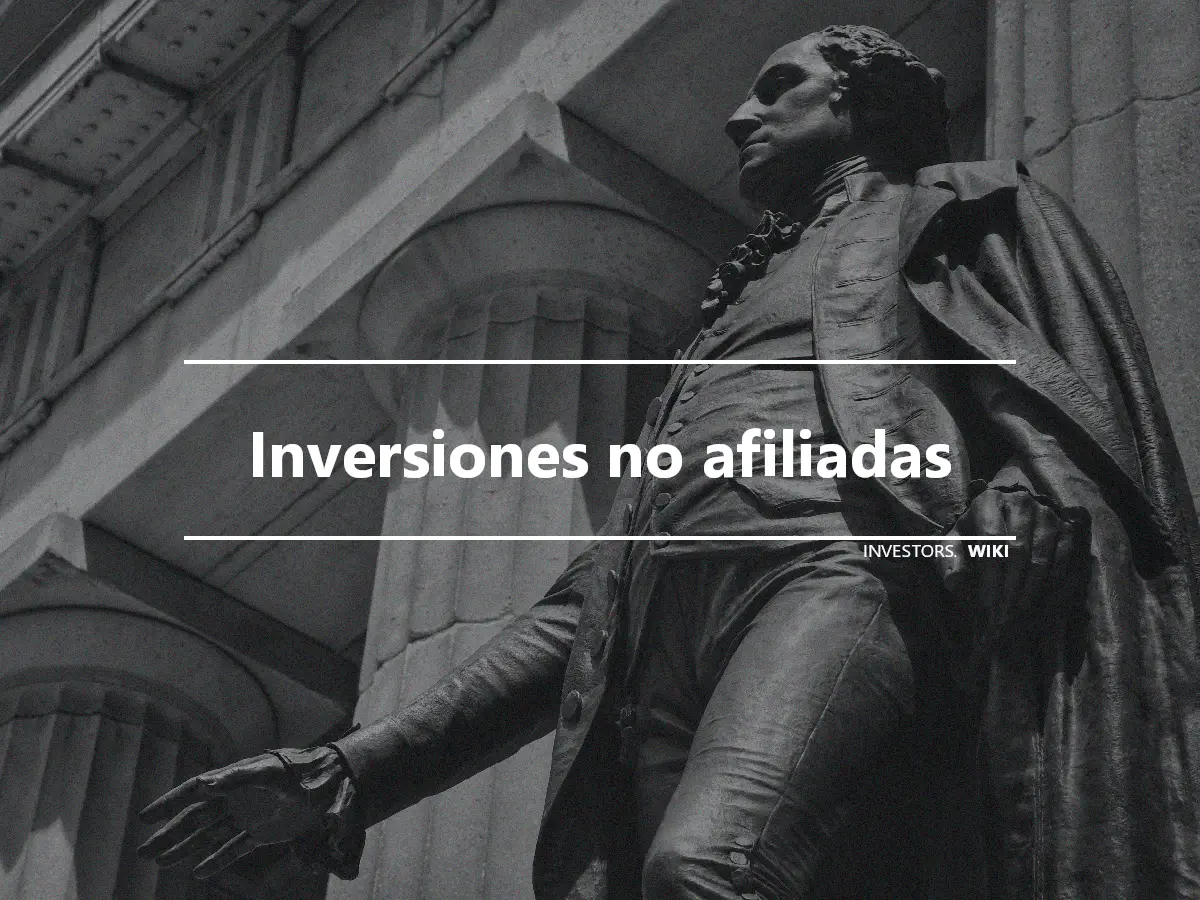 Inversiones no afiliadas