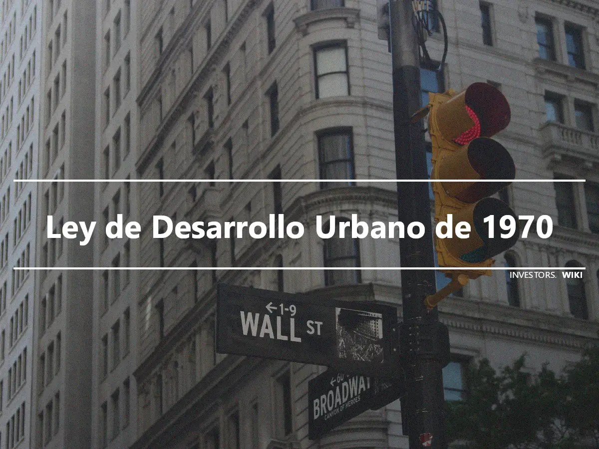 Ley de Desarrollo Urbano de 1970