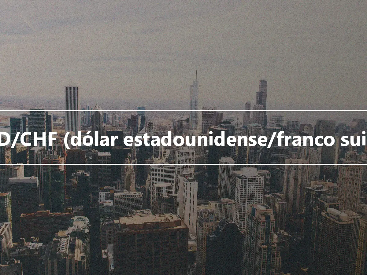 USD/CHF (dólar estadounidense/franco suizo)