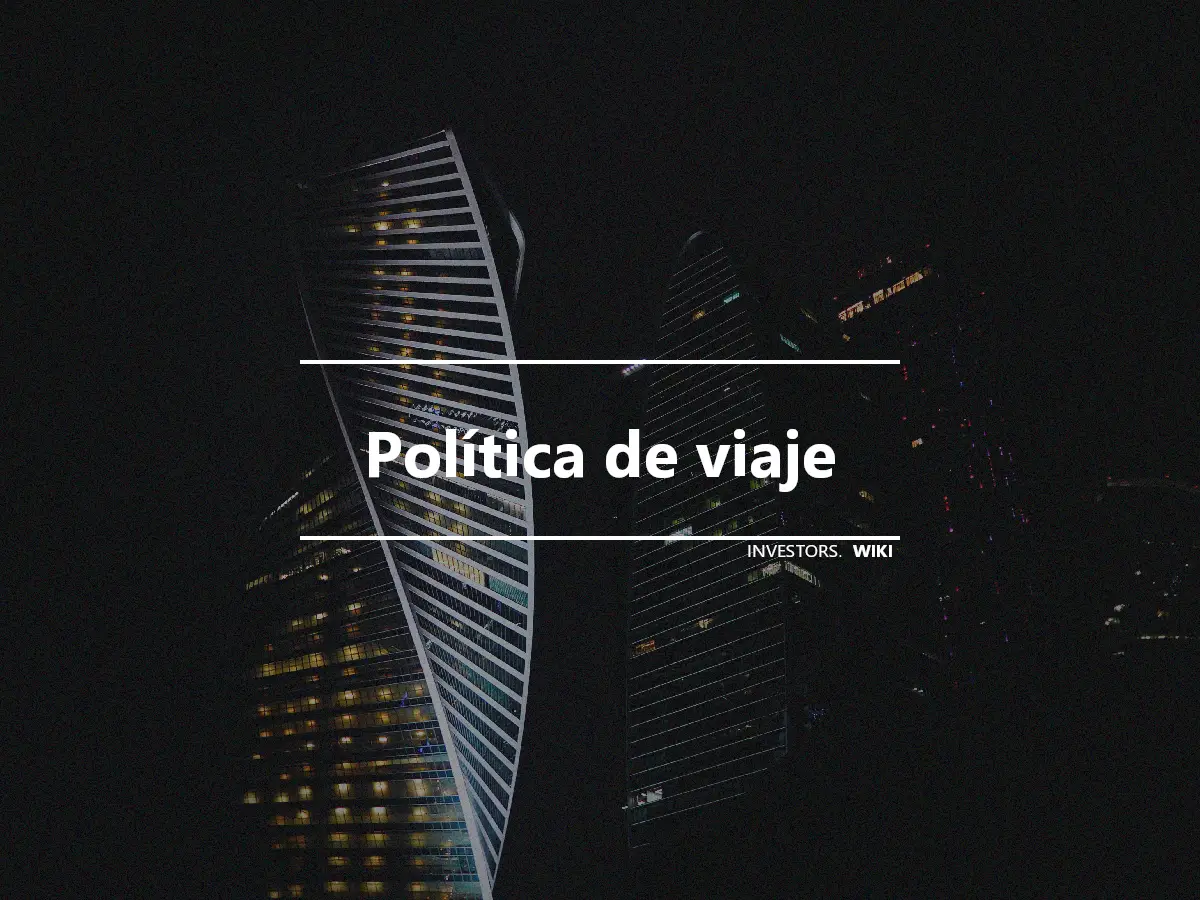 Política de viaje