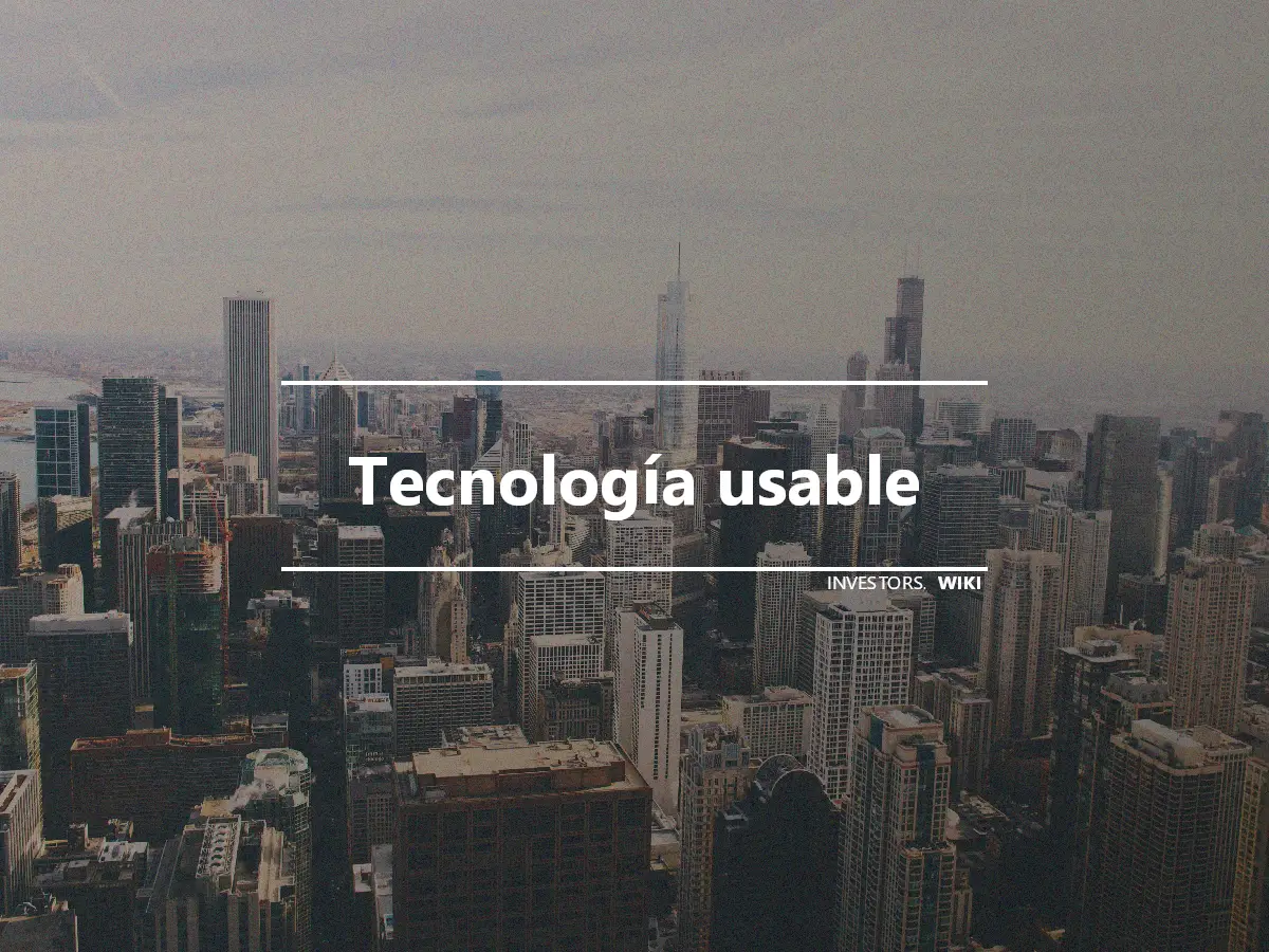 Tecnología usable