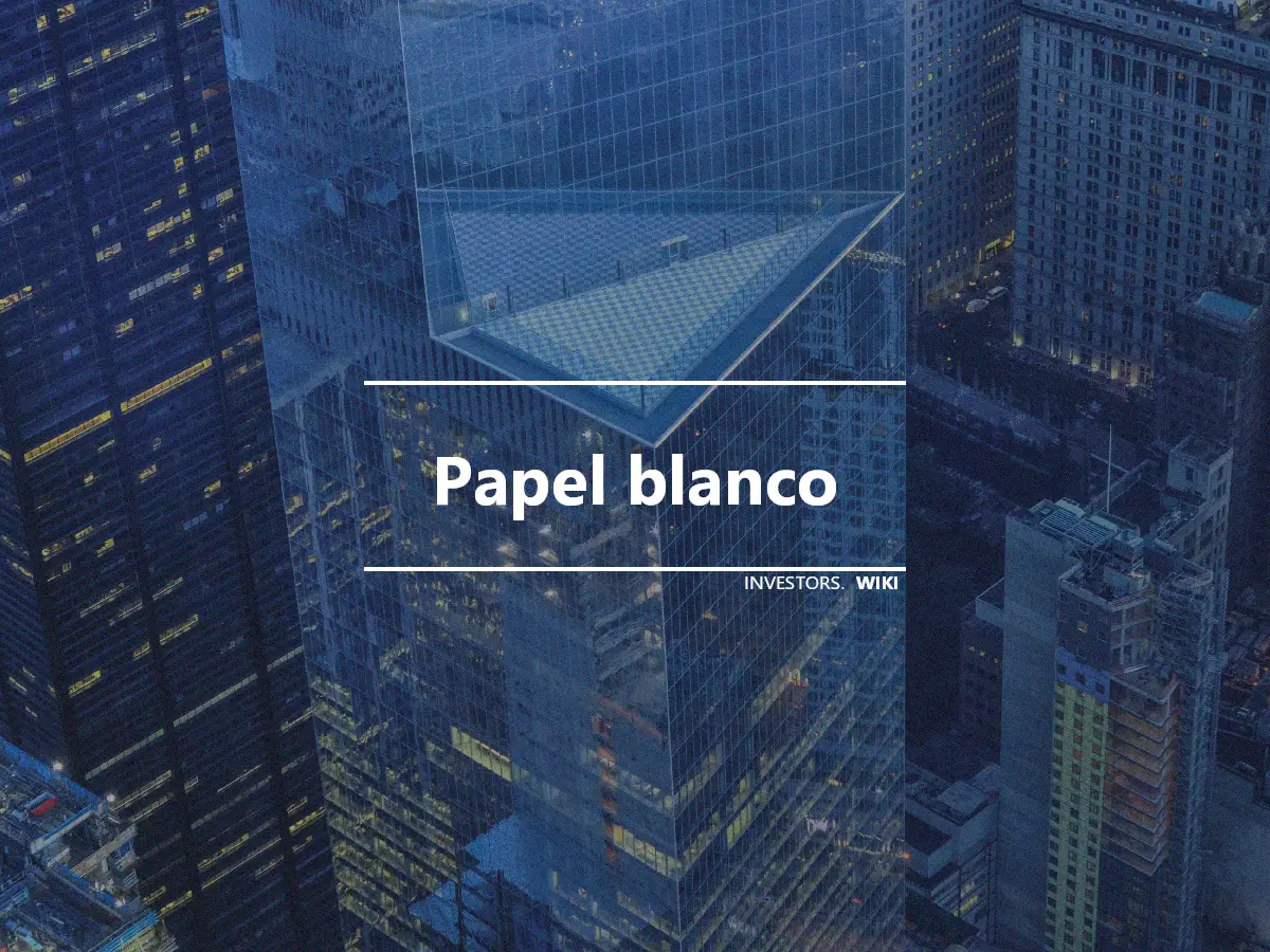 Papel blanco