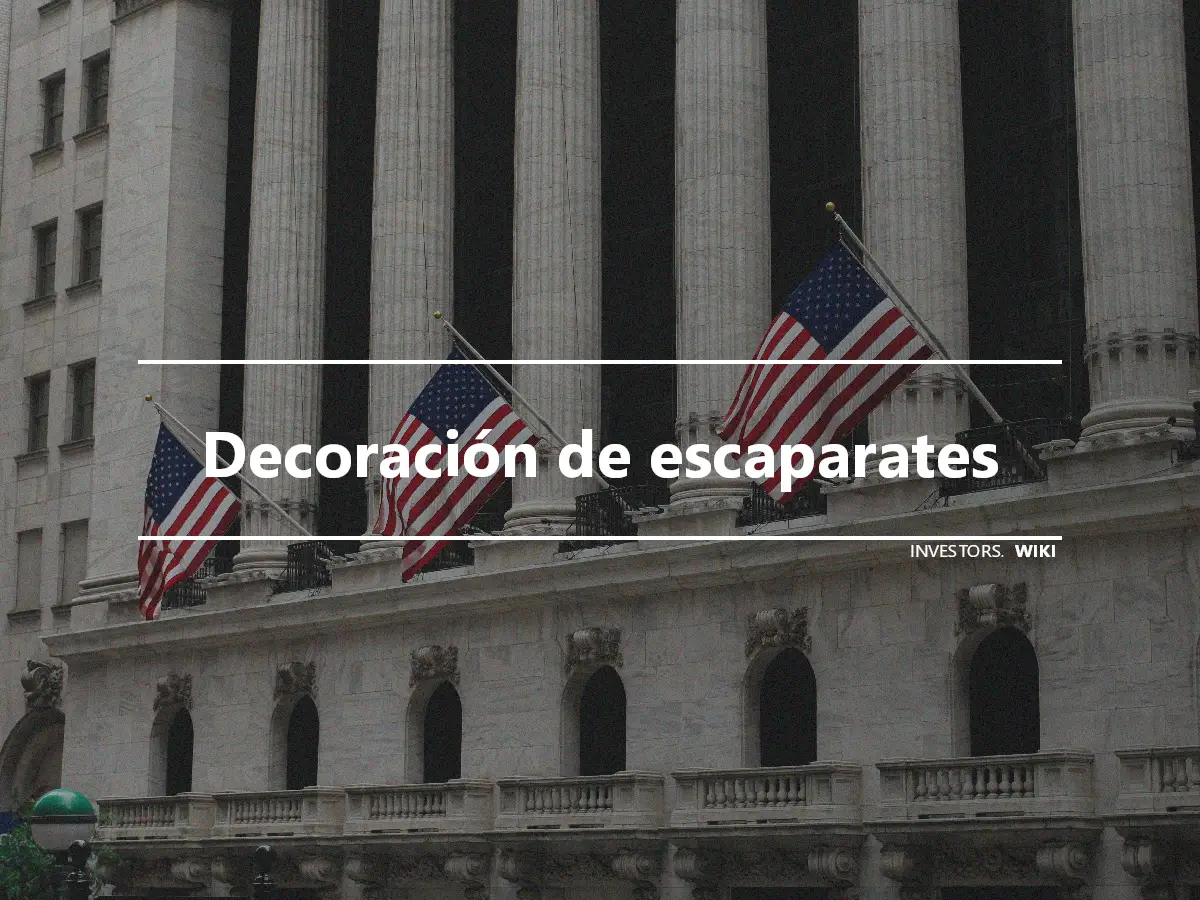 Decoración de escaparates