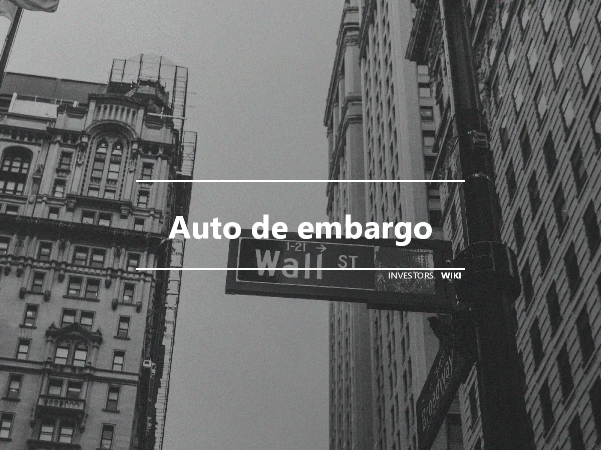 Auto de embargo