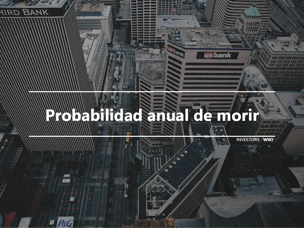 Probabilidad anual de morir