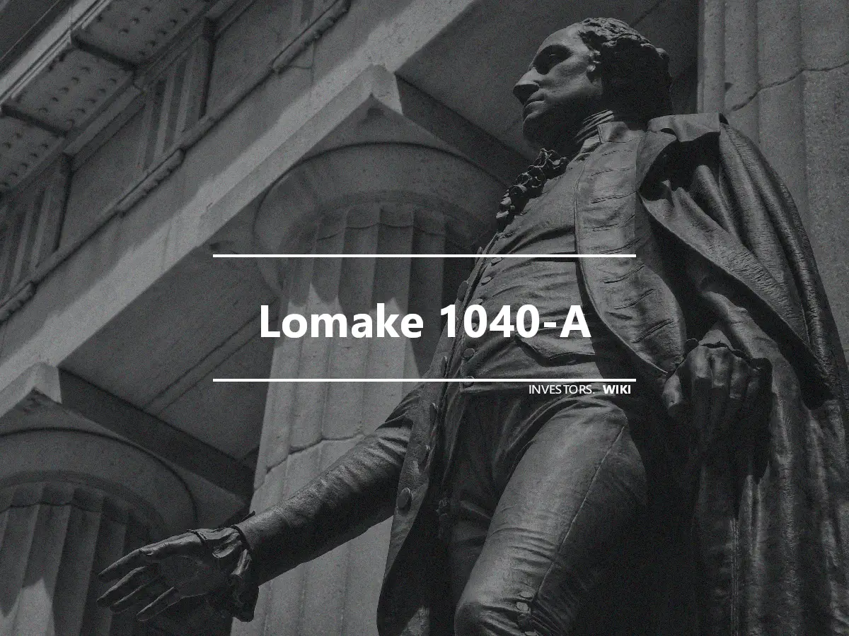 Lomake 1040-A