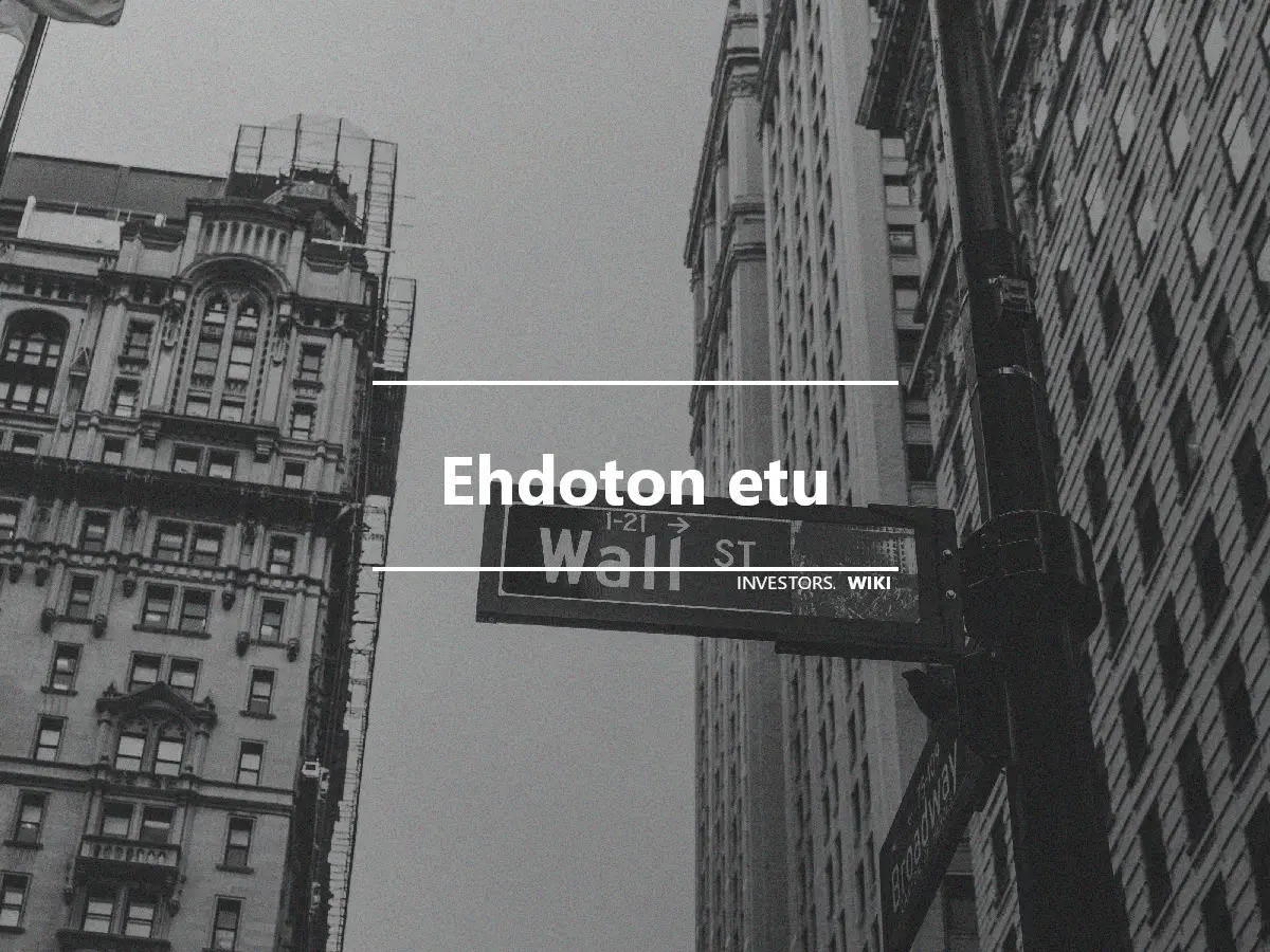 Ehdoton etu