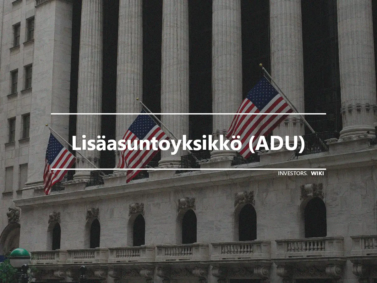 Lisäasuntoyksikkö (ADU)