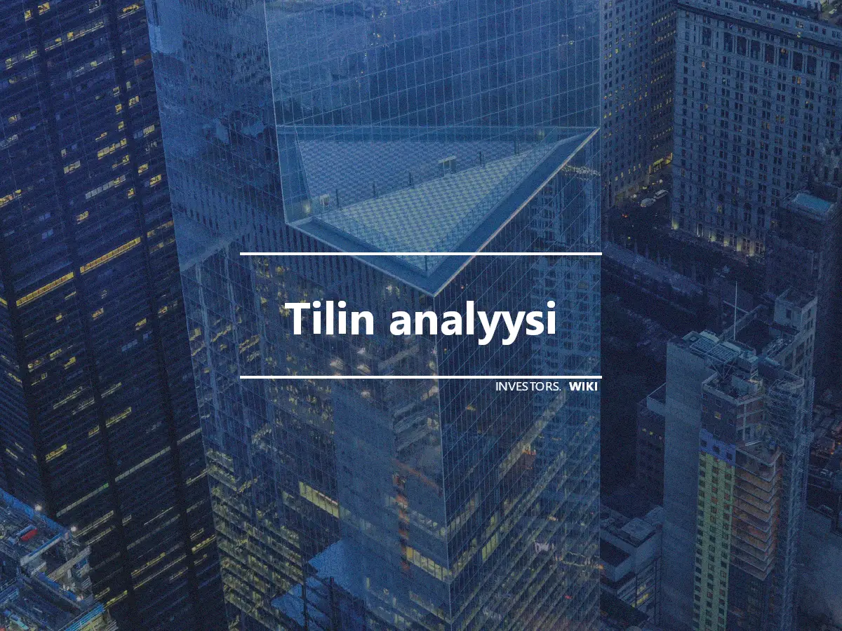 Tilin analyysi