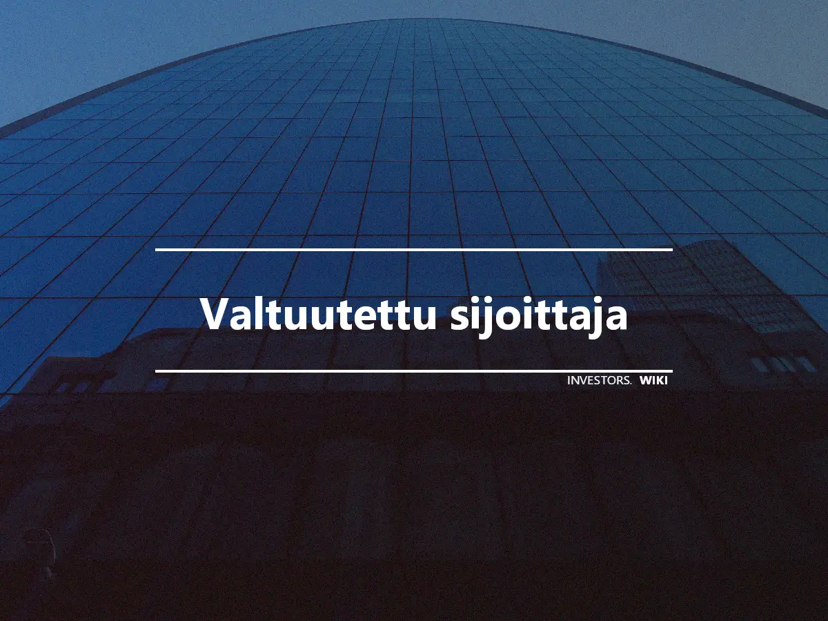 Valtuutettu sijoittaja